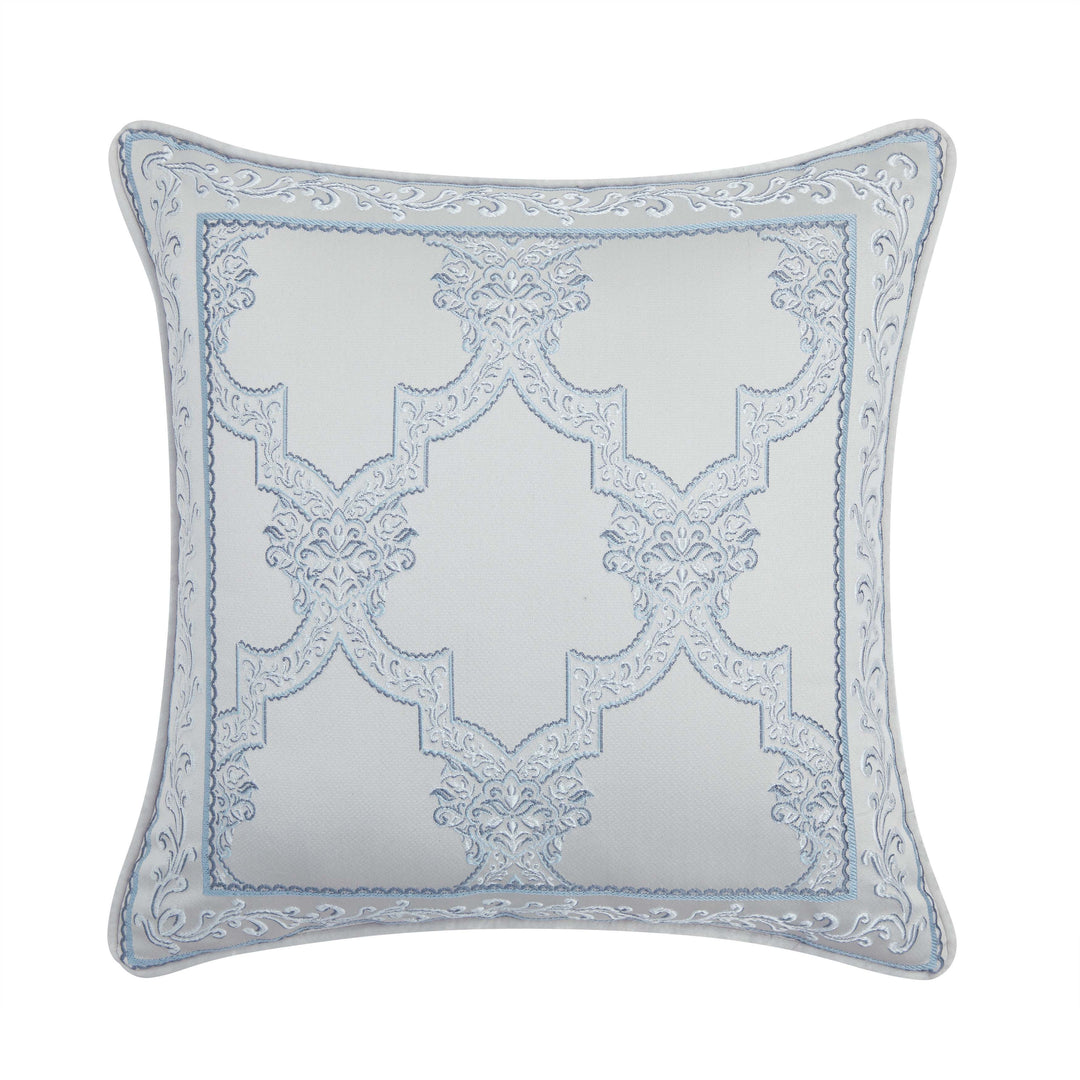Boulevard Sterling Square Decorative Throw Pillow 18" x 18" Throw Pillows By J. Queen New York