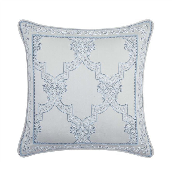 Boulevard Sterling Square Decorative Throw Pillow 18" x 18" Throw Pillows By J. Queen New York