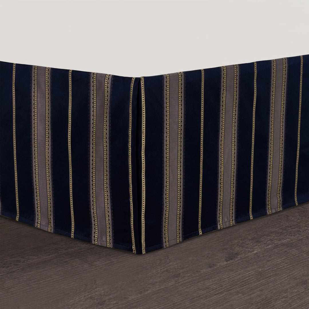 Bradley Navy 4 Piece Comforter Set Comforter Sets By J. Queen New York