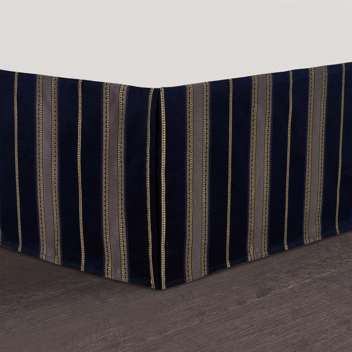 Bradley Navy 4 Piece Comforter Set Comforter Sets By J. Queen New York