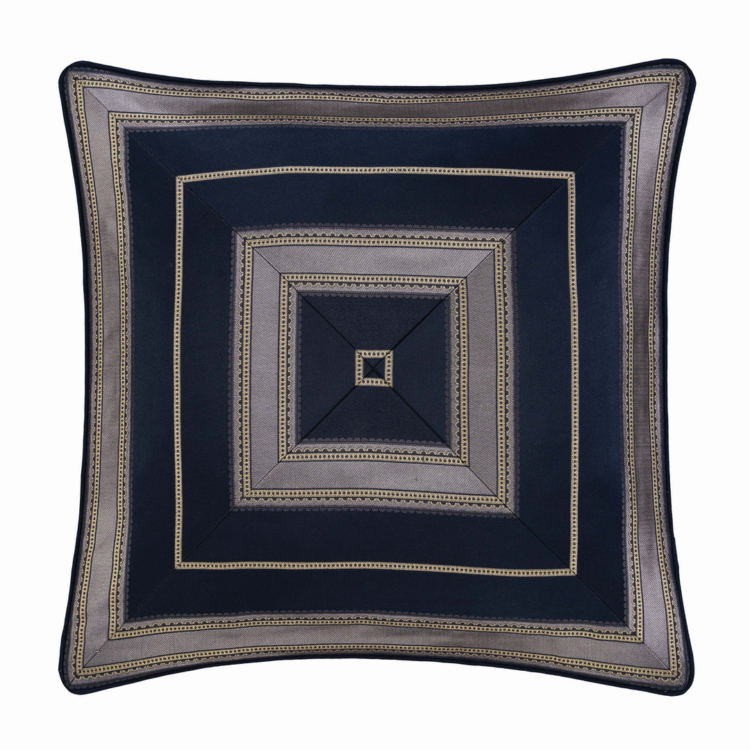 Bradley Navy Euro Sham Euro Sham By J. Queen New York
