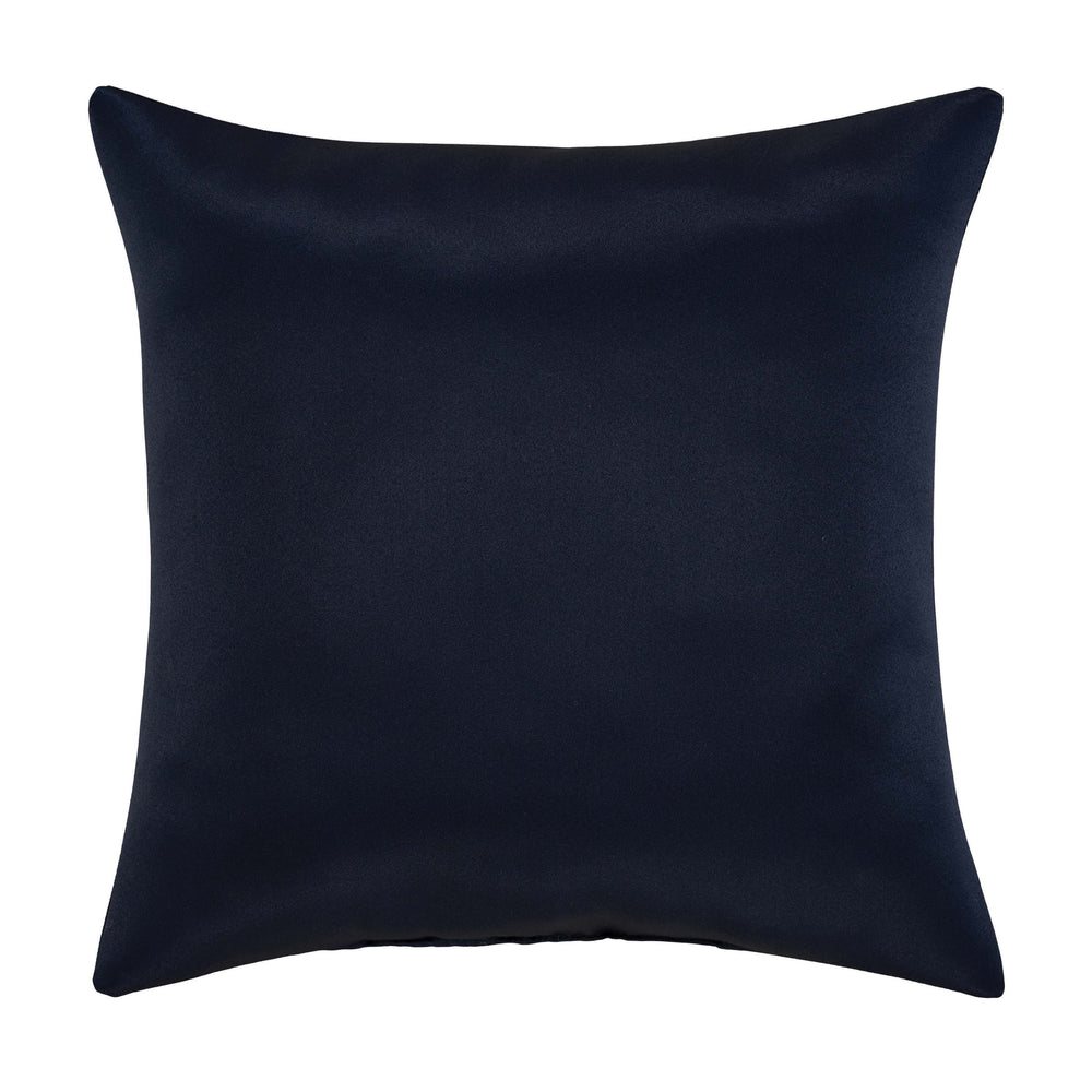 Bradley Navy Square Decorative Throw Pillow 18" x 18" Throw Pillows By J. Queen New York