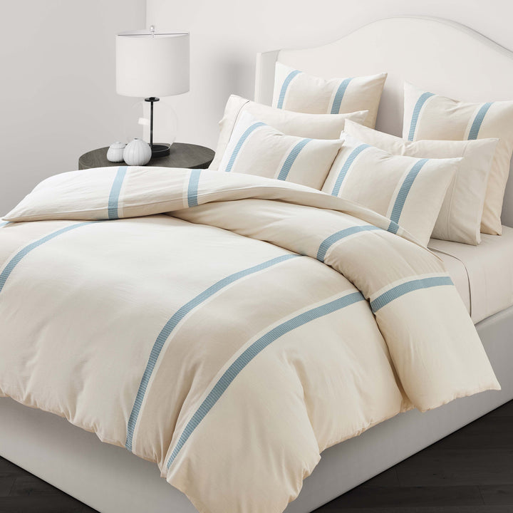 Breeze Light Teal 3 Piece Duvet Cover Set Duvet Covers By J. Queen New York