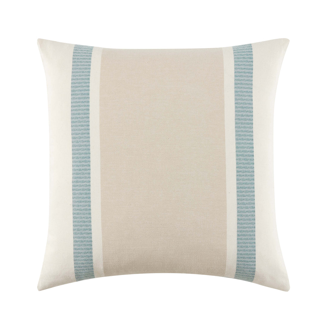 Breeze Light Teal Square Decorative Pillow Cover 20" x 20" Throw Pillows By J. Queen New York