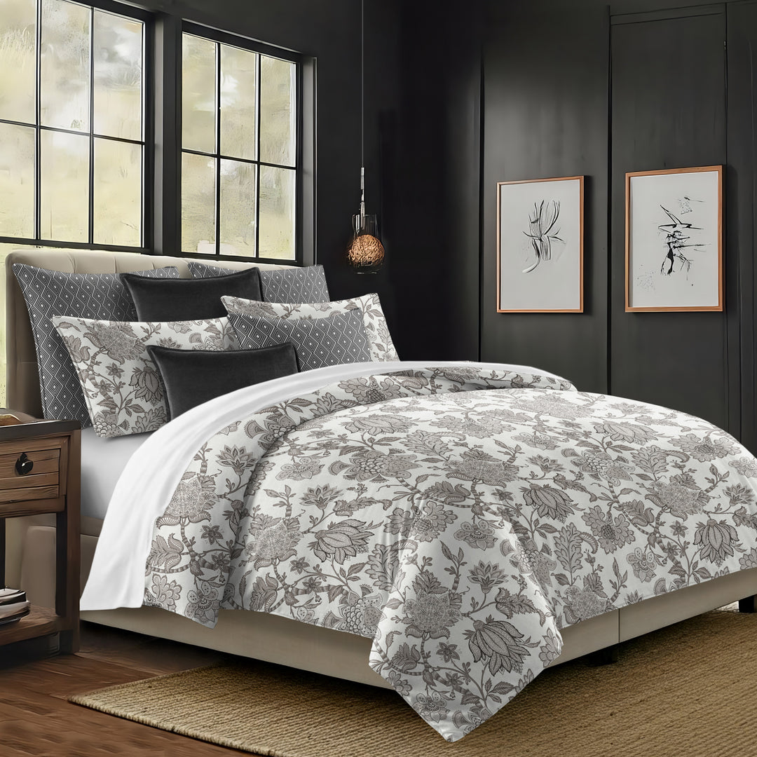 Bronte Ivory 8 Piece Comforter Set Comforter Sets By Colcha Linens