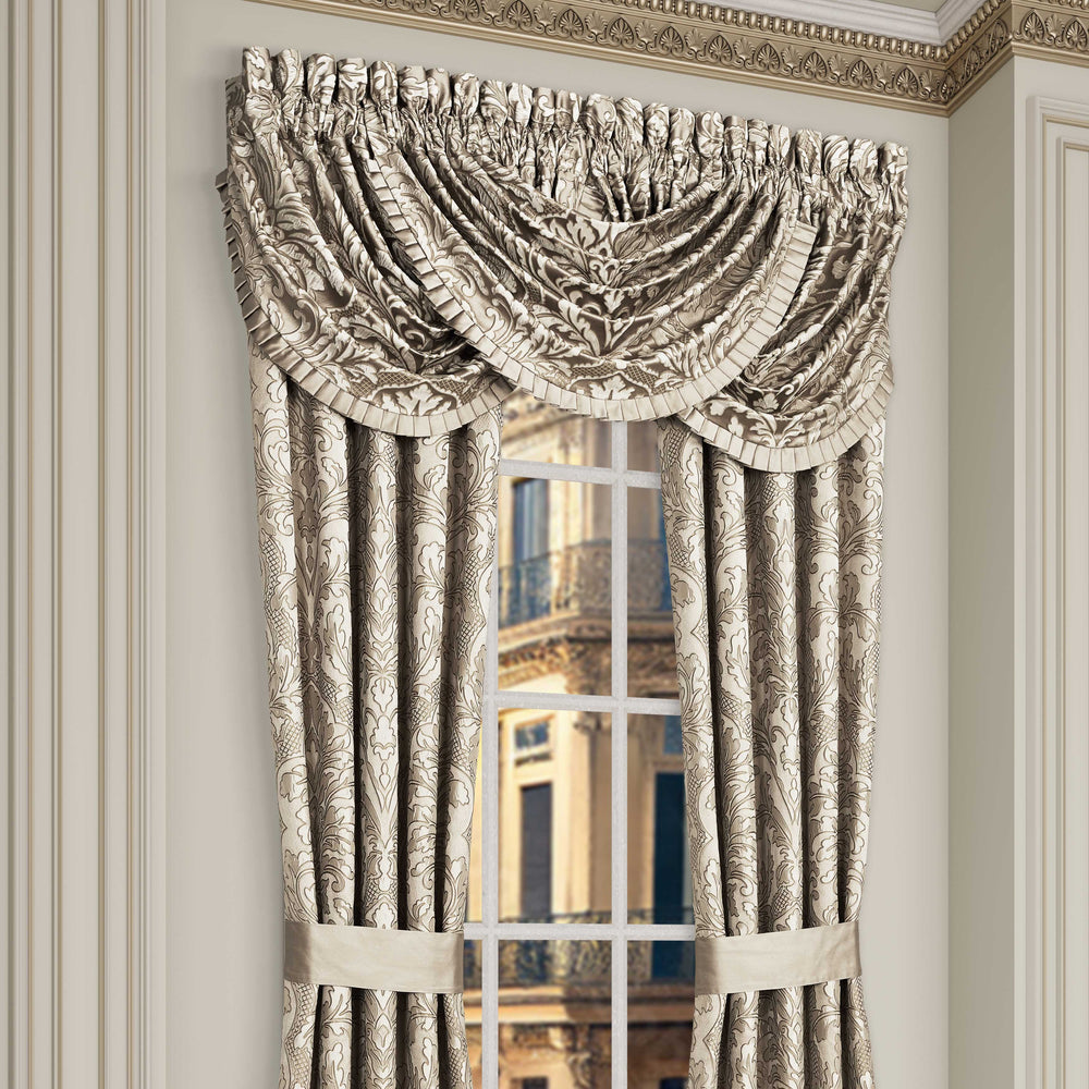 Brunello Flax Waterfall Window Valance Window Valances By J. Queen New York