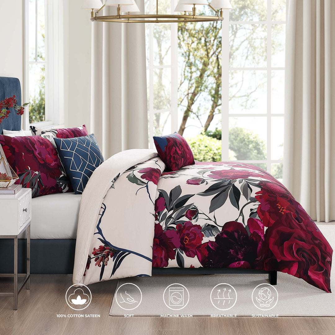 Bebejan Zinnia 5 Piece Reversible Comforter Set Comforter Sets By Bebejan®