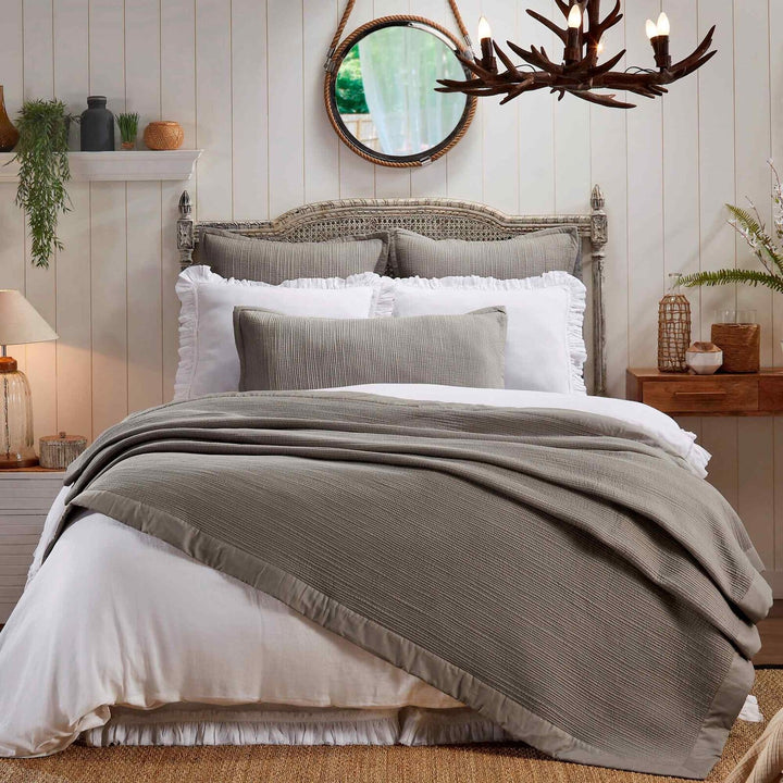 Laela Channel Stitch Cotton Coverlet Coverlet By Orchids Lux Home