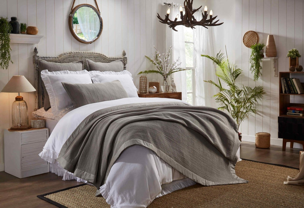Laela Channel Stitch Cotton Coverlet Coverlet By Orchids Lux Home