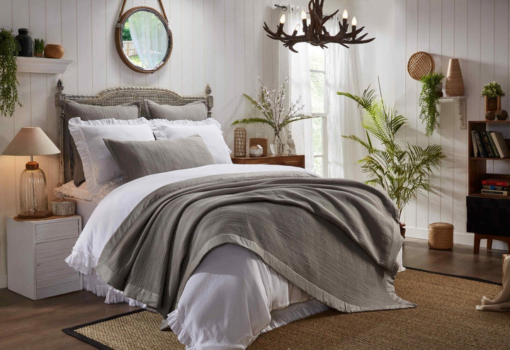 Laela Channel Stitch Cotton Coverlet Coverlet By Orchids Lux Home