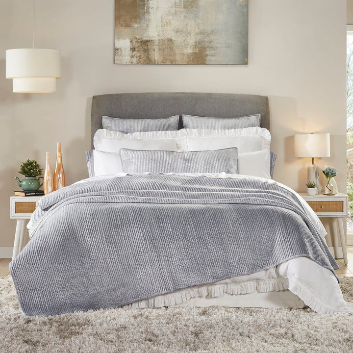 Spencer Channel Stitch Velvet Coverlet Coverlet By Orchids Lux Home