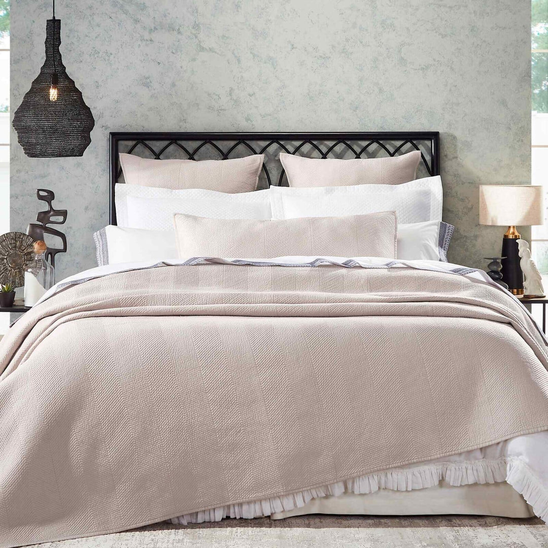 Athena Chevron Cotton Sateen Coverlet Coverlet By Orchids Lux Home