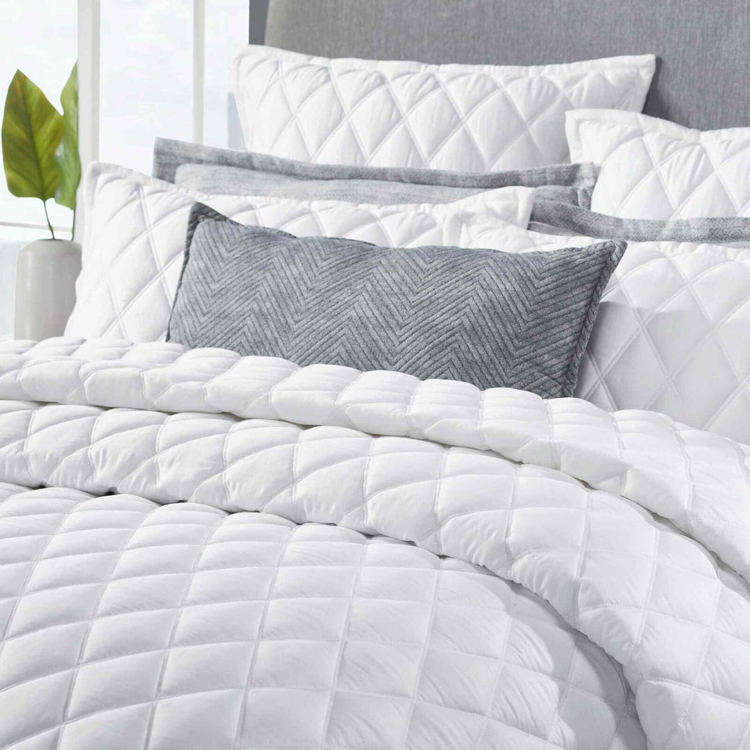 Avalon Diamond Quilted LYOCELL Coverlet Coverlet By Orchids Lux Home