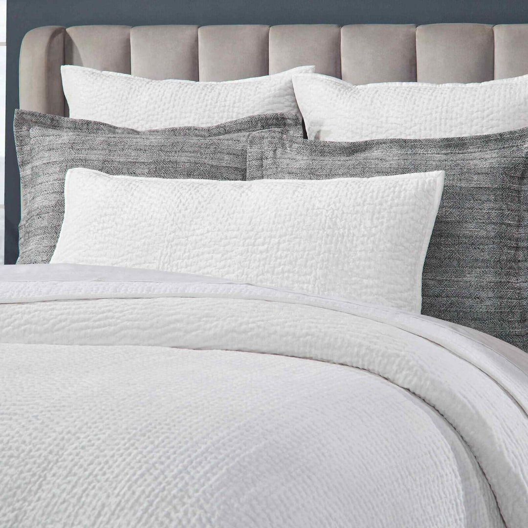 Laguna Pick Stitch Velvet Coverlet Coverlet By Orchids Lux Home