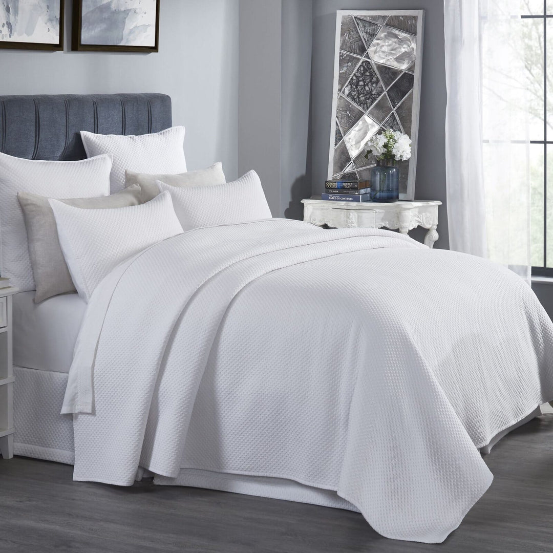 Valentina Diamond Quilted Sateen Coverlet Coverlet By Orchids Lux Home