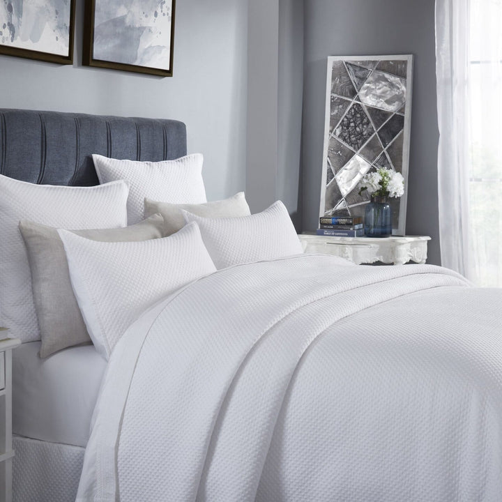 Valentina Diamond Quilted Sateen Coverlet Coverlet By Orchids Lux Home