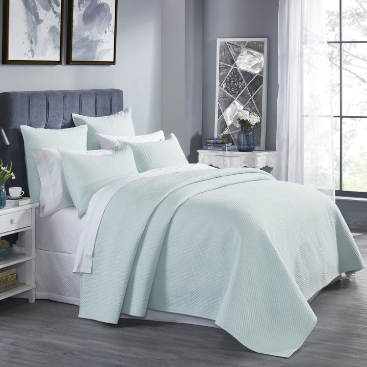 Valentina Diamond Quilted Sateen Coverlet Coverlet By Orchids Lux Home