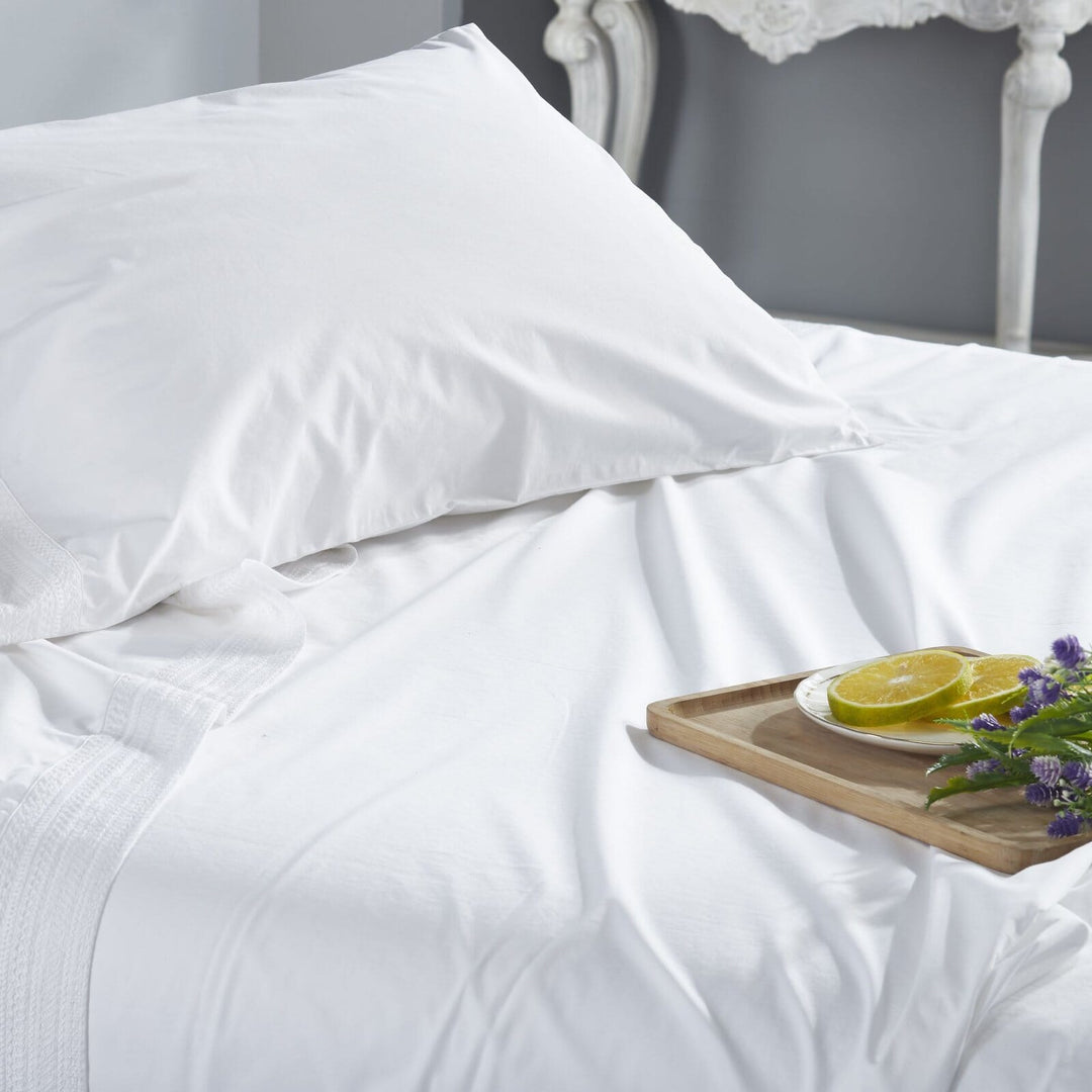 Olivia Cotton Percale 300 Thread Count Sheet Set Sheet Set By Orchids Lux Home