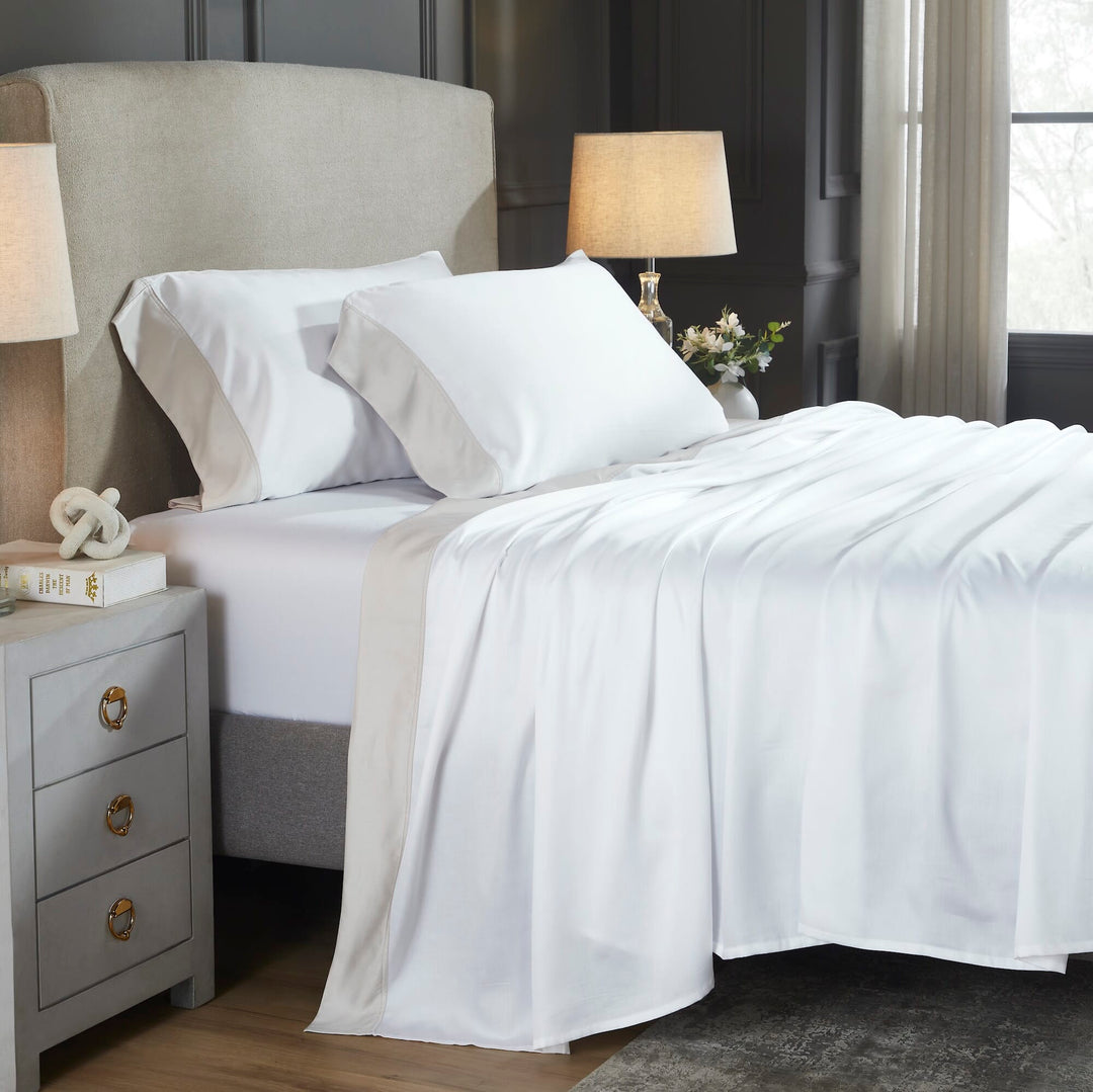 Porto Lyocell 400 Thread Count Sateen Sheet Set Sheet Set By Orchids Lux Home