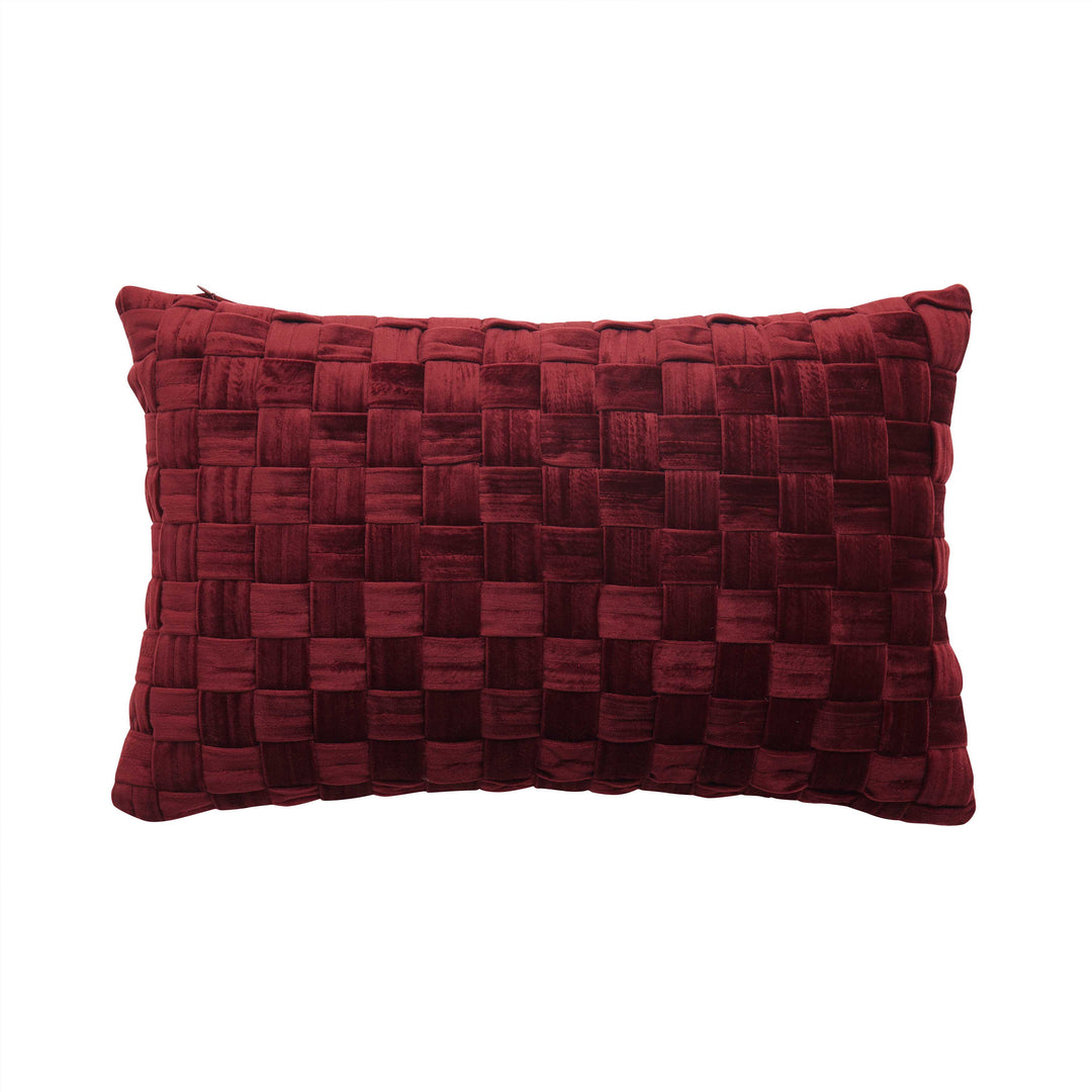 Calistoga Crimson Boudoir Decorative Throw Pillow 20" x 15" Throw Pillows By J. Queen New York