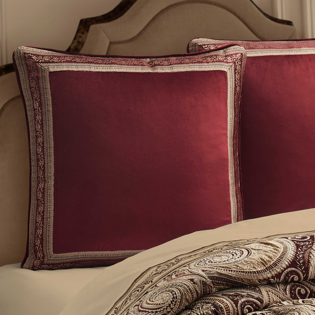 Calistoga Crimson Euro Sham Euro Shams By J. Queen New York