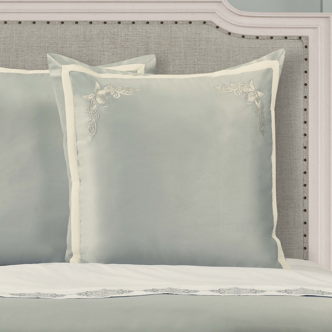 Calmfield Aqua Euro Sham Euro Sham By J. Queen New York