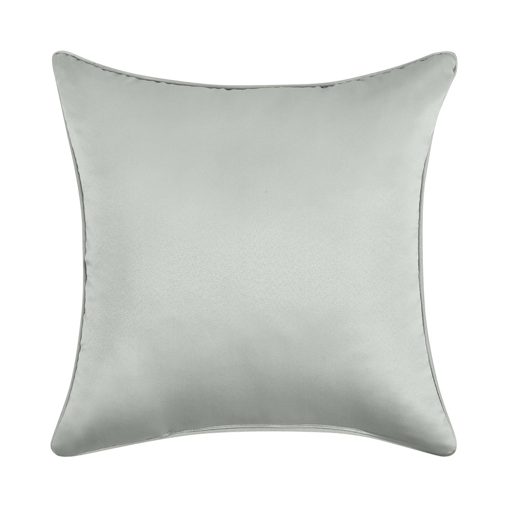 Calmfield Aqua Square Decorative Throw Pillow 18" x 18" Throw Pillows By J. Queen New York