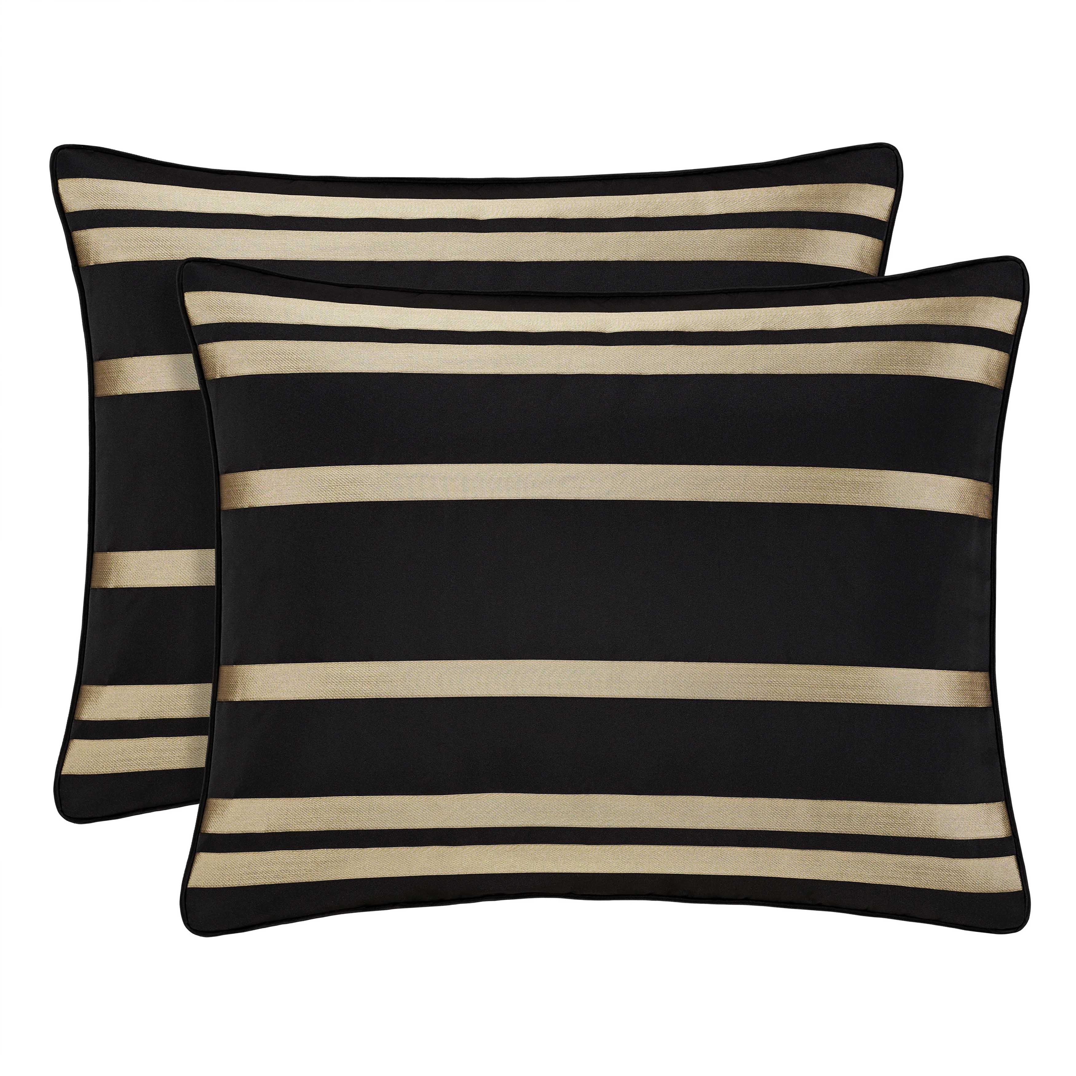 Calvari Black and Gold 4 Piece Comforter Set