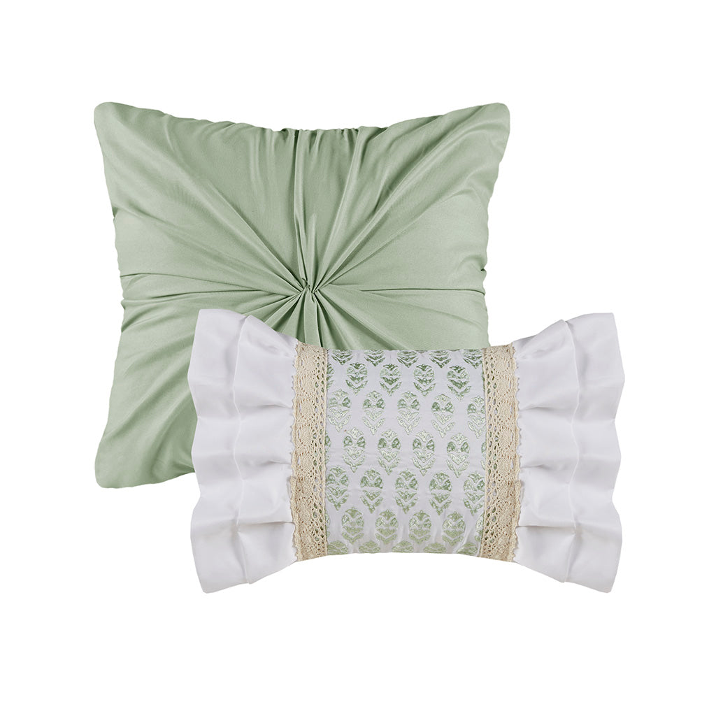 Caralie Green 5 Piece Comforter Set Comforter Sets By JLA HOME/Olliix (E & E Co., Ltd)