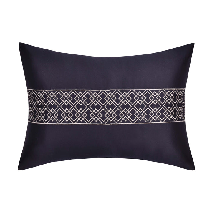 Carlisle Indigo Boudoir Decorative Throw Pillow 20" x 11" Throw Pillows By J. Queen New York