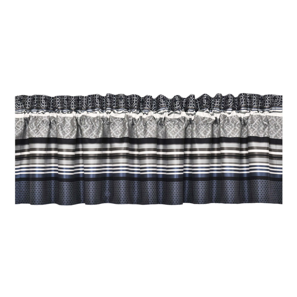 Carlisle Indigo Straight Window Valance Window Valances By J. Queen New York