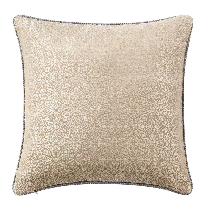 Carrick Silver/Gold Square Decorative Throw Pillow 18" x 18" Throw Pillows By Waterford