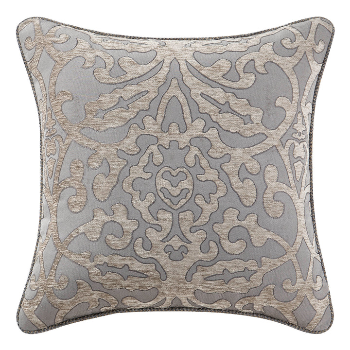 Carrick Silver/Gold Square Decorative Throw Pillow 18" x 18" Throw Pillows By Waterford