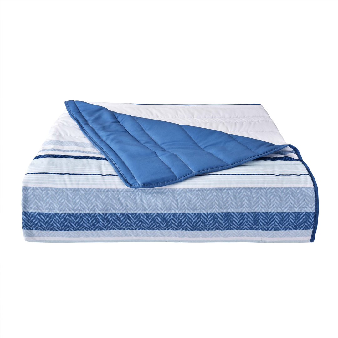 Carson Blue 3 Piece Quilt Set Quilt Sets By J. Queen New York