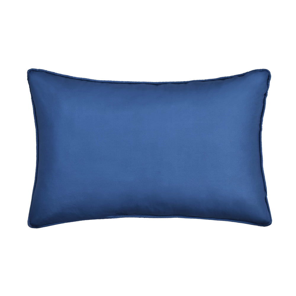 Carson Blue Boudoir Decorative Throw Pillow 22" x 14" Throw Pillows By J. Queen New York