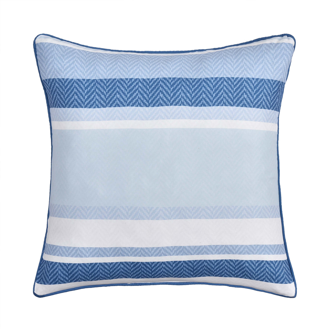 Carson Blue Square Decorative Throw Pillow 20" x 20" Throw Pillows By J. Queen New York
