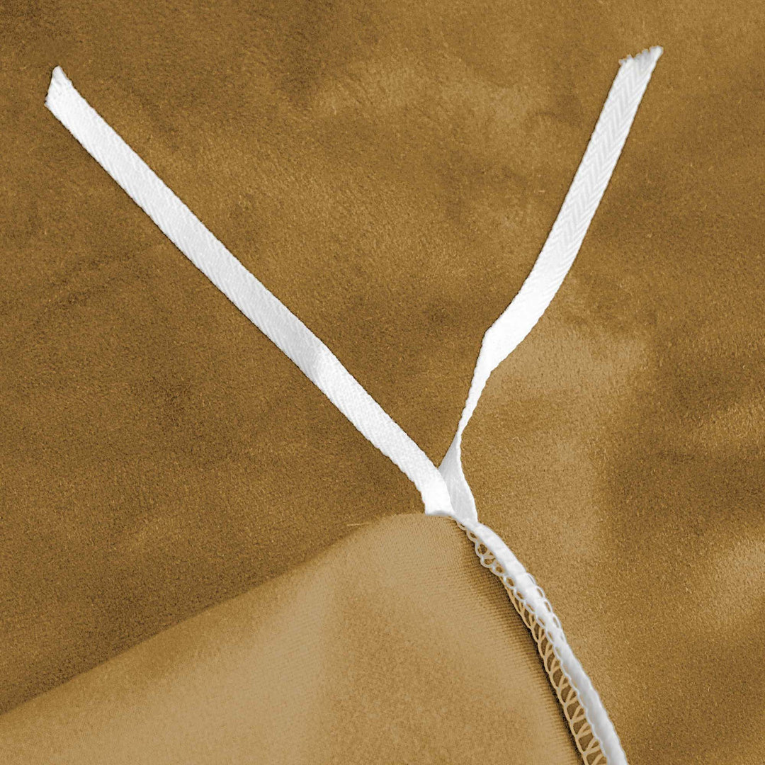 Cascade Velvet Curry 8 Piece Duvet Cover Set Duvet Covers By Colcha Linens