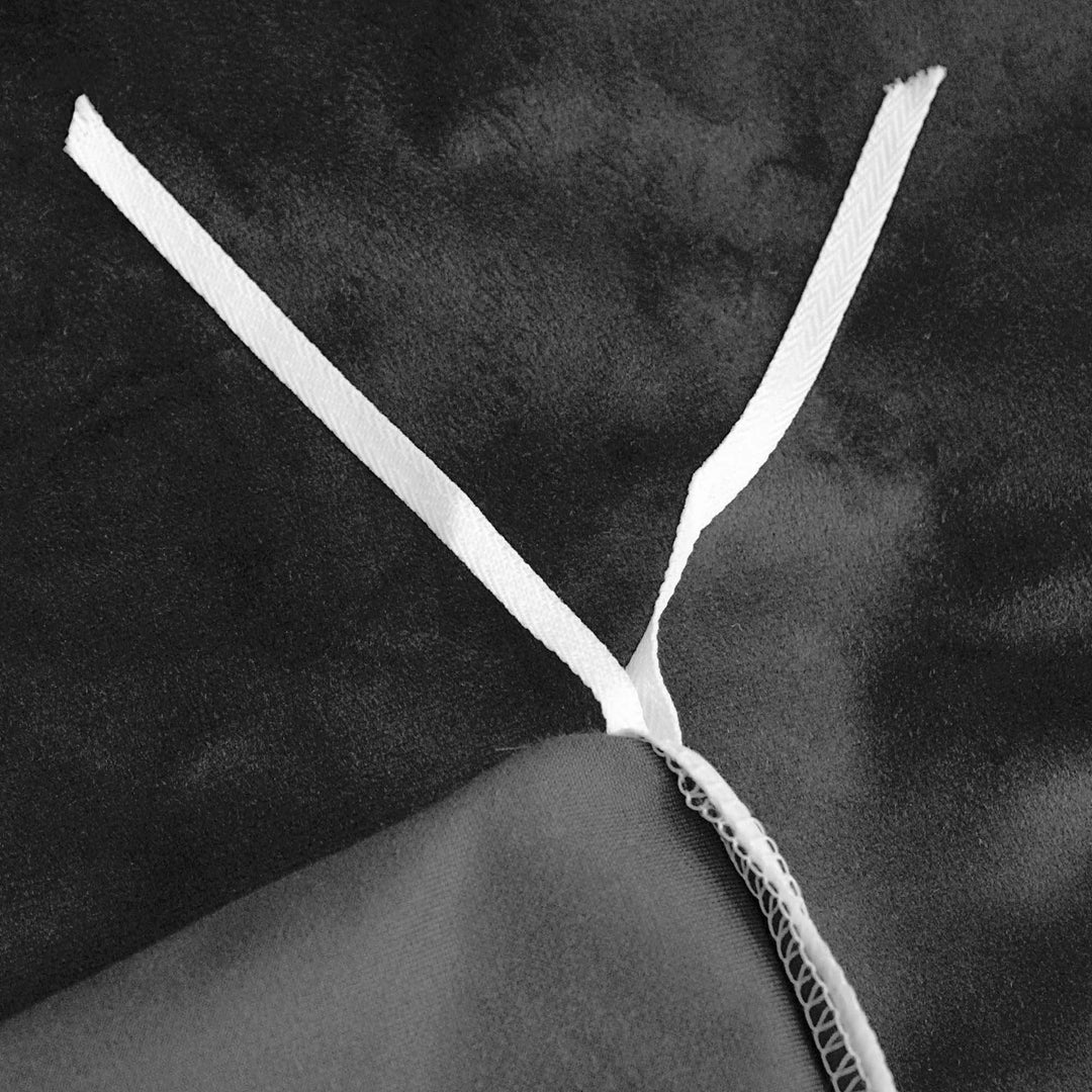 Cascade Velvet Ebony 8 Piece Comforter Set Comforter Sets By Colcha Linens