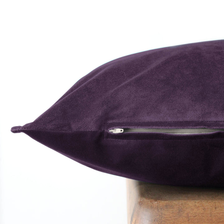 Cascade Velvet Eggplant 8 Piece Comforter Set Comforter Sets By Colcha Linens