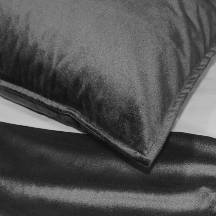 Cascade Velvet Iron 8 Piece Duvet Cover Set Duvet Covers By Colcha Linens