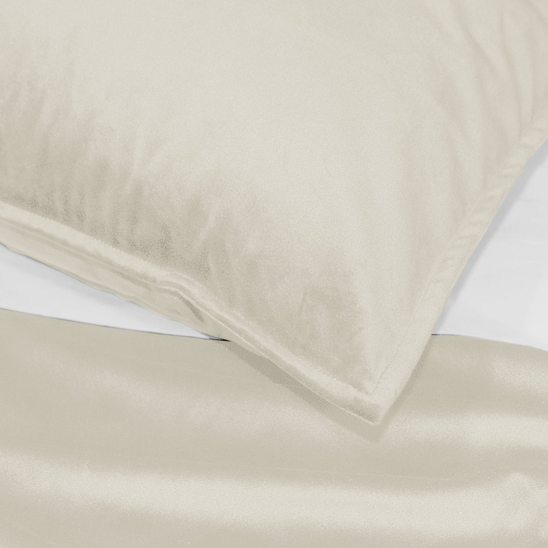 Cascade Velvet Ivory 8 Piece Duvet Cover Set Duvet Covers By Colcha Linens