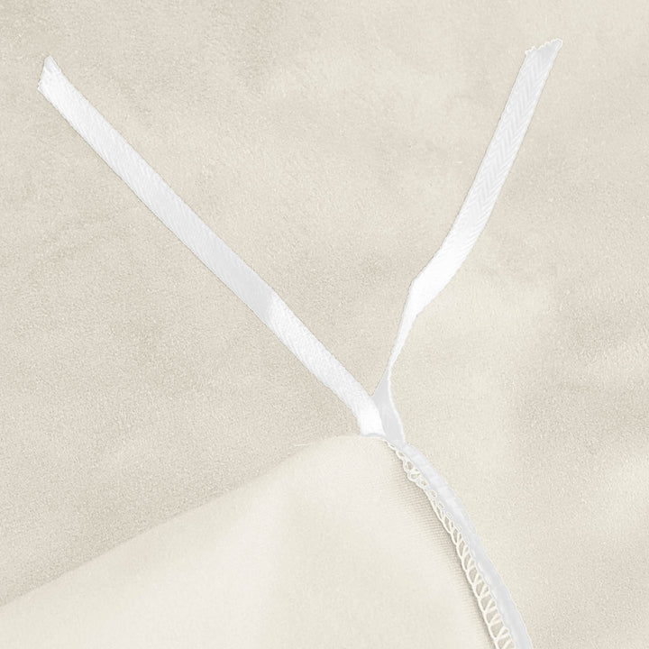 Cascade Velvet Ivory 8 Piece Duvet Cover Set Duvet Covers By Colcha Linens