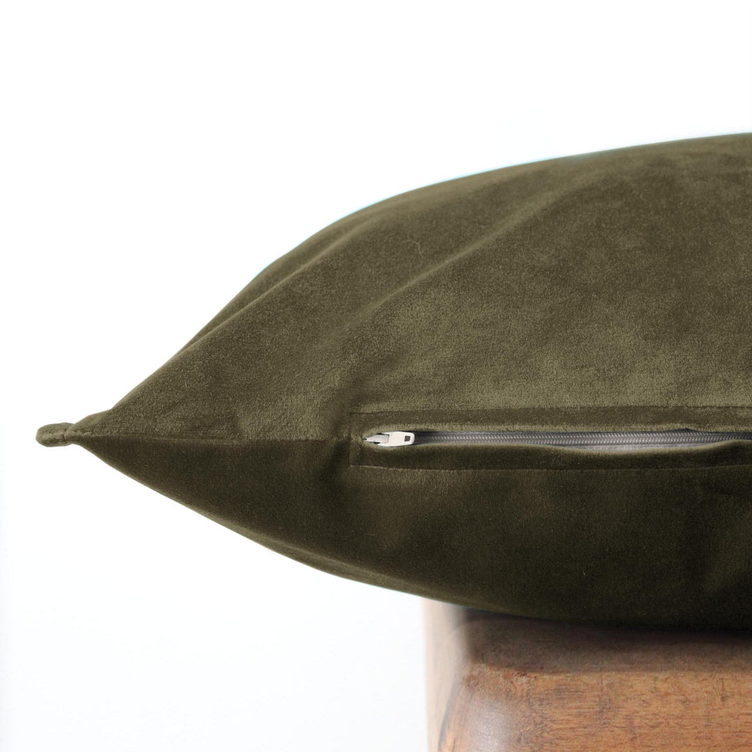 Cascade Velvet Olive 8 Piece Comforter Set Comforter Sets By Colcha Linens