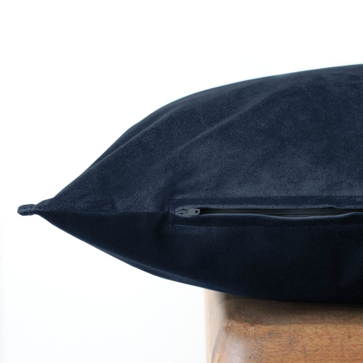 Cascade Velvet True Navy 8 Piece Comforter Set Comforter Sets By Colcha Linens