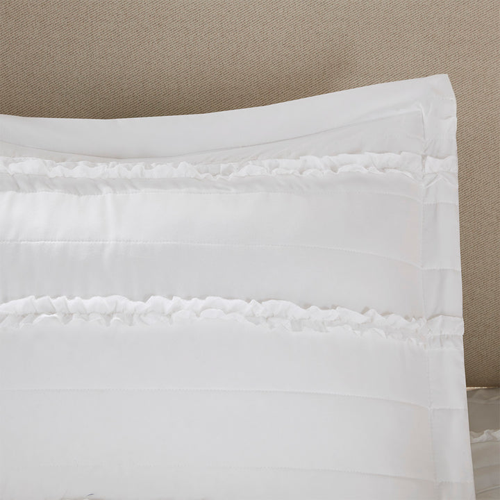 Celeste White 5 Piece Comforter Set Comforter Sets By JLA HOME/Olliix (E & E Co., Ltd)