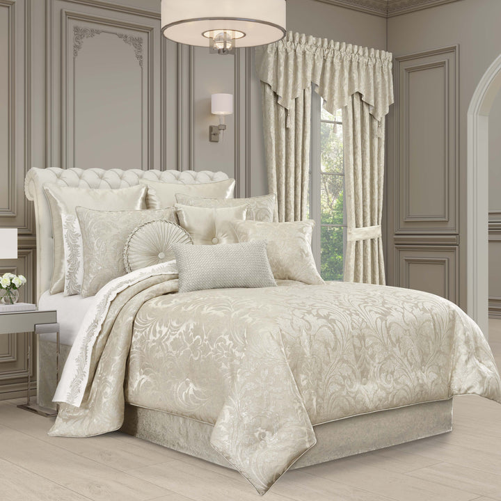 Celine Champagne 4 Piece Comforter Set Comforter Sets By J. Queen New York