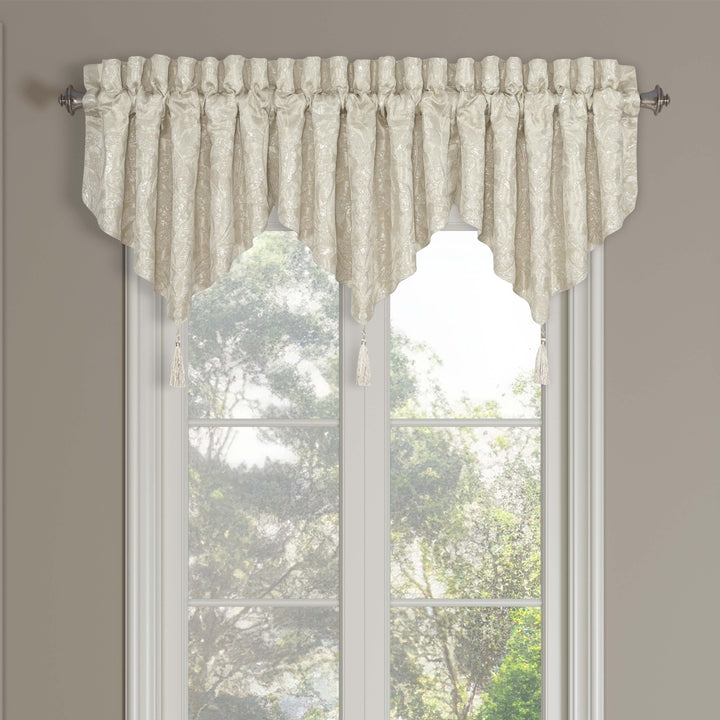 Celine Champagne Ascot Window Valance Window Valances By J. Queen New York