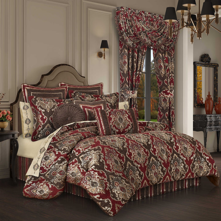 Cerino Chocolate 4 Piece Comforter Set Comforter Sets By J. Queen New York