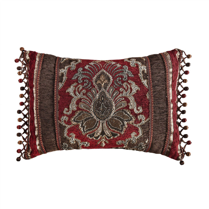 Cerino Chocolate Boudoir Decorative Throw Pillow 20" x 15" Throw Pillows By J. Queen New York