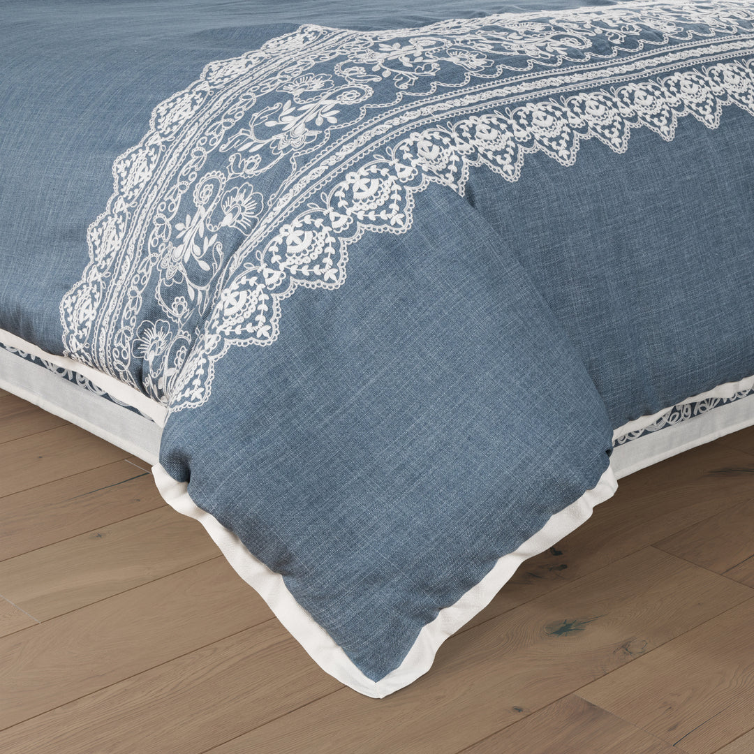 Chantalee Denim 4 Piece Comforter Set